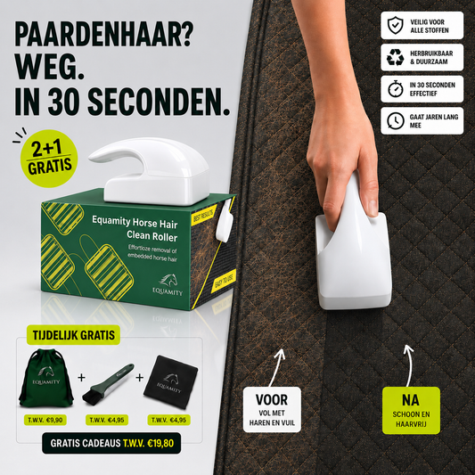 Equamity HorseHair Clean Roller verwijder paardenhaar van dekens en zadeldekjes